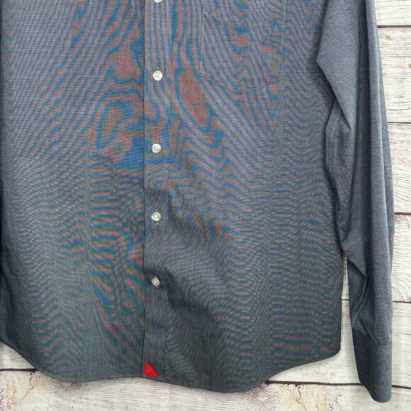 UNTUCKit Men's 100% Cotton Button Up Slim Fit Wrinkle Free Shirt Size Medium - Picture 7 of 9